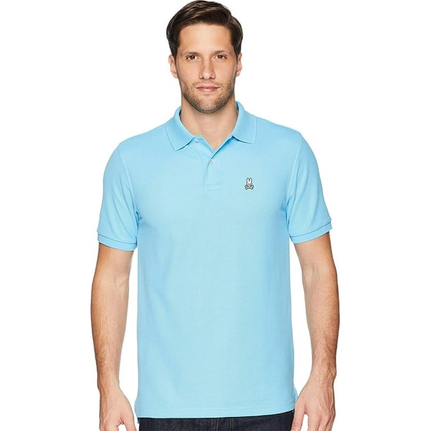 Psycho Bunny Mens Pima Cotton Classic Polo Shirt Blue Psycho Bunny Mens Pima Cotton Classic Polo Shirt Blue